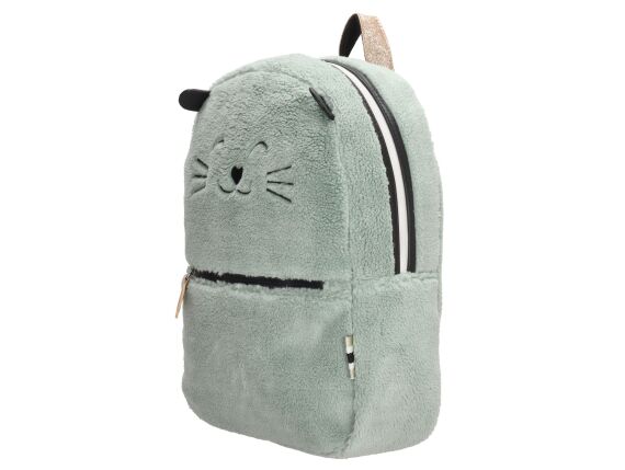 Zebra teddy cat rugzak - Mint