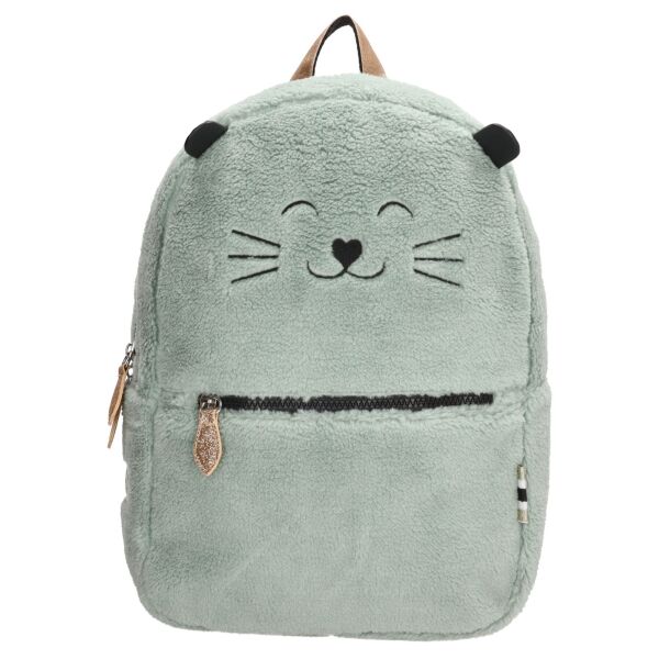 Zebra teddy cat rugzak - Mint